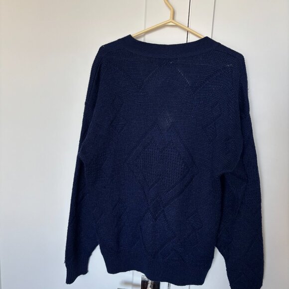 Vintage Cooper Monsieur Navy Grandpa Vest size L - Picture 3 of 9